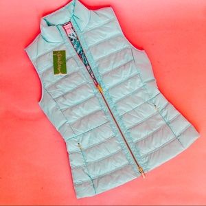 Lily Pulitzer Seasalt Blue Elana Puffer Vest